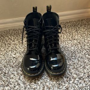 Dr. Martens Black Patent 1460 Boots Women's 8